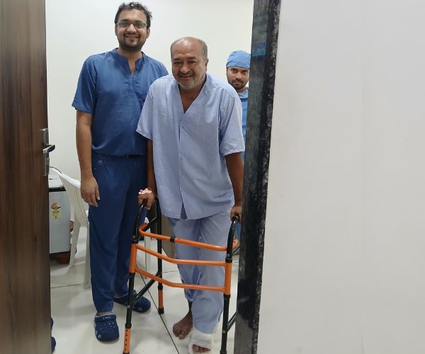 Dr Shrenuj Gandhi- with patient